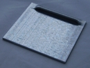 Haftblech 70x70x2mm, unbeschichtet mit Kieme